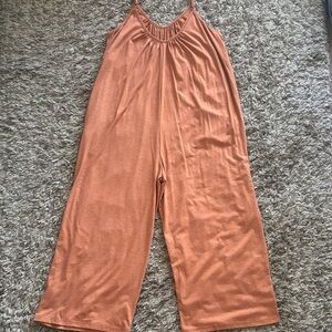 SHEIN Rust Sleeveless Jumpsuit size L